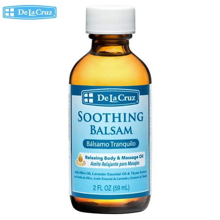 De La Cruz Soothing Balsam Massage Oil 2 fl oz