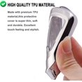 thumbnail image 3 of Key Fob Cover Compatible with GMC Sierra Acadia Terrain Yukon Chevy Silverado Suburban Tahoe 2018-2024 4 Button Keychain Case Holder Protector,Silver, 3 of 6