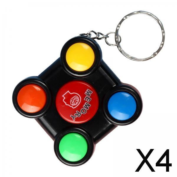 4x Juego de Cubo de Rompecabezas Intermitente Juego de Memoria Electrónica Memorización de Color Juegos de Mesa Clásicos 4 piezas