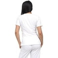 thumbnail image 3 of V Neck Unisex Scrub Set, Top and Pants Lightweight Stretch Fabric for Home Attendant and Nurse Uniform, 3 of 4