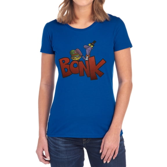 Dexters Laboratory Bonk Women's T Shirt, Royal, Small