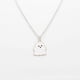 thumbnail image 5 of Collar de pareja con colgante de personalidad, accesorios de aleación con encanto, estilo moderno. blanco, 5 of 8