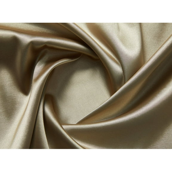 Zelouf Solid Iridescent Stretch Satin  , Sewing, DIY, Crafts Fabric by the Yard, Gold Patina, 3 Yard