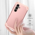 thumbnail image 5 of Dteck Case for Samsung Galaxy S24 FE,Three Layer Heavy Duty Shockproof Hybrid Hard Plastic Bumper Soft Silicone Rubber Drop Protective Cover Case for Galaxy S24 FE ,Rosegold, 5 of 5
