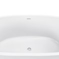 thumbnail image 5 of 63" 100% Acrylic Freestanding Bathtub，Contemporary Soaking Tub，white Bathtub, 5 of 14