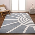 thumbnail image 5 of JONATHAN Y SANDSTONE 4 x 6 Area Rug, Aelius Scandinavian Abstract Sun Two-Tone - Blue/White, SND101C-4, 5 of 13