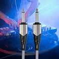 thumbnail image 5 of 1/4 Inch Audio Instrument Cable 10ft Noise Reduction Dual Straight Interface 6.35mm Mono Waterproof Guitar Cable Compression Resistant Professional Audio Interconnect Cord for Electric Guitar, 5 of 8