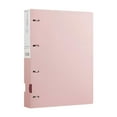 thumbnail image 2 of Heavy Dutys 4 Hole D Rings Binders Waterproof Splashes Resistant Document Holders A4 Size, Holds 240 Sheets, PP Cover, Lay-Flat Design,12.20"×10.16",1PC (Pink), 2 of 4