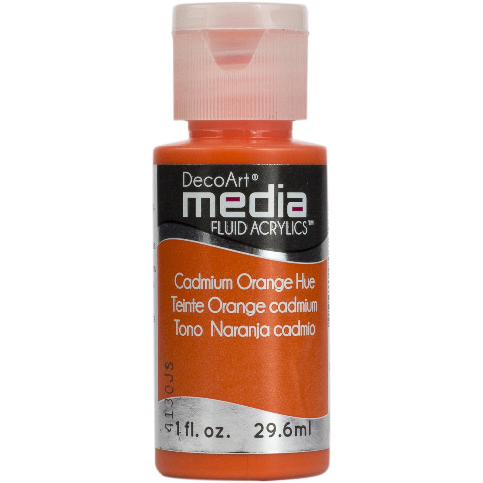 DecoArt Media Fluid Acrylic Paint, 1 oz., Cadmium Orange Hue (Series 1