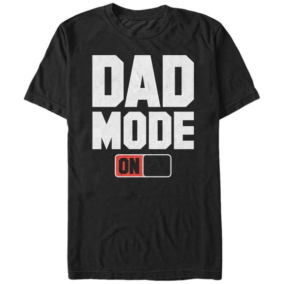 Men's Lost Gods Dad Mode On  Graphic Tee Black X Large
