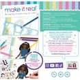 thumbnail image 7 of Make It Real: Fashion Design Sketchbook - Includes 180 Stickers & Stencils, Draw Sketch & Create, Fashion Coloring Book, Tweens & Girls Ages 6+, 7 of 7