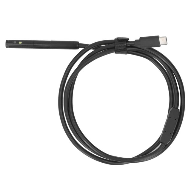 Snake Inspection Camera, USB C Endoscope Camera 1920P Dual Lens IP67 Waterproof, Semi Rigid Cable Adjustable LED Light for IOS Smartphones HVAC Systems Ventilation Ducts