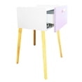 thumbnail image 2 of Cajonera Recamara Patas buro mesa MDF Moderna Lila, 2 of 3