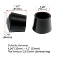 thumbnail image 2 of Unique Bargains Rubber Leg Cap Tip Cup Feet Cover 32mm 1 1/4' Inner Dia for Furniture Table Desk, 2 of 7