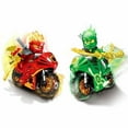 thumbnail image 4 of 8-Piece Ninja Action Figure Building Set with Motorcycle, ABS Construction Blocks Toy for Kids, 4 of 10