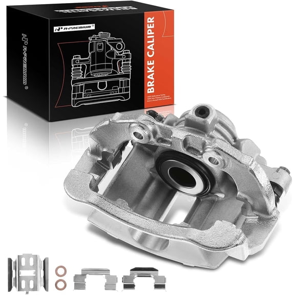 A-Premium Disc Brake Caliper Assembly with Bracket Compatible with Chevrolet Blazer S10 GMC Jimmy Isuzu Oldsmobile 1998-2005 Rear Driver or Passenger Side