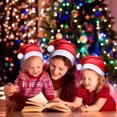 thumbnail image 5 of 10/1 piezas de sombreros navideños rojos unisex para adultos y niños, sombreros de Papá Noel, gorros de Feliz Navidad para Año Nuevo, festivales, decoración de fiestas, suministros navideños, 5 of 5