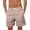 A1#-Beige, variant on Men Personalized Beach Shorts - Drawstring Elastic Waist Bottoms, Breathable Summer Pants(Khaki-S)