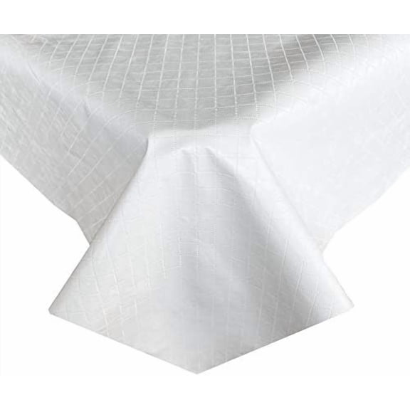Quilted Waterproof Cut to Fit Table Pad Protector with Flannel Backing, Heat Resistant, Wipe Clean, Cushioned Pad Protects Table from Spills and Scratches (52" Round)