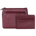 thumbnail image 2 of Julia Buxton Women's Hudson Pik-Me-Up Large ID Coin Card Case, Red, 2 of 5