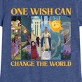 thumbnail image 3 of Disney Wish - One Wish Can Change The World - Toddler & Youth Girls Short Sleeve Graphic T-Shirt, 3 of 5