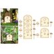 thumbnail image 5 of Puerta en miniatura de gnomo de hadas con placa para decoración de árboles, puerta de casa de hadas, Estilo 2 kusrkot puerta de hadas en miniatura, 5 of 8