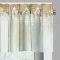 thumbnail image 7 of Ambesonne Tea Time Valance & Curtain 3 Pcs Set, Farmhouse Nostalgia Floral, 55"x36", Tan Coconut Brown, 7 of 7