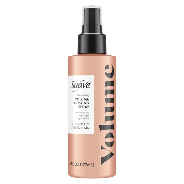 Suave Simply Styled Spray para el cabello ligero para levantar raíces, potenciador de volumen, laca para el cabello, voluminizador para un volumen sin peso, 6 oz