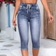 thumbnail image 4 of WILLBEST Jeans Mujer Falda Vaquera de Moda para Mujer Con Bolsillos, Informal, de Verano, Con Botones Delanteros, Cómoda y 2025E. Chica, 4 of 8