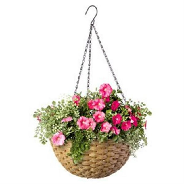 Panacea Produits 213680 Panier Suspendu en Résine Naturelle Osier 14 Pouces