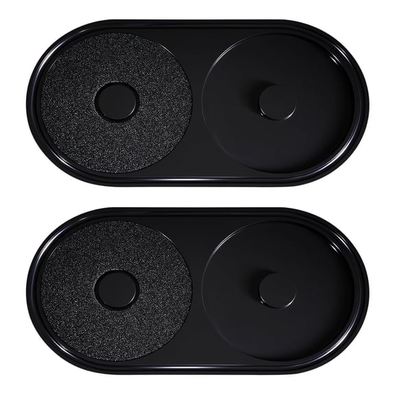 2-Pack All-in-One Bar Glass Rimmer Set – Salt & Sugar Rimmer Tray for Margaritas & Cocktails