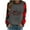 Gray, variant on Christmas Shirts for Women 2024 Long Sleeve Merry Christmas Printed T-Shirt Fashion Casual Blouses Round Neck Pullover Tops