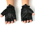 thumbnail image 5 of Alpine Swiss Mens Fingerless Gloves Genuine Leather for Workout Training Riding, 5 of 7