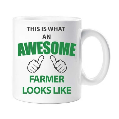 

60 Second Makeover This Is What An Awesome Farmer Looks Like Mug Present Gift Cup Birthday Christmas