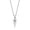 Silver, variant on Urn Necklace for Ashes Arrowhead Pendant Spear Point Openable Cremation Jewelry-Black
