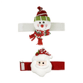thumbnail image 2 of Christmas Curtain Buckle,2PCS Snowman Santa Curtain Tiebacks Holdback Fastener Cartoon Doll Holder for Home Party Window Decorations Xmas Bottle Topper Ornaments Supplies(Santa Claus + Snowmen), 2 of 9