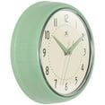 thumbnail image 3 of Infinity Instruments Retro Round Metal Wall Clock, Meadow Mist, 9.5", 3 of 7
