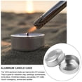 thumbnail image 3 of 400pcs Aluminum Candle Case Empty Candle Case Round Tin Tea Light Cups for DIY, 3 of 3