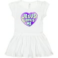 thumbnail image 3 of Inktastic Jesus Loves Me Girls Toddler Dress, 3 of 5