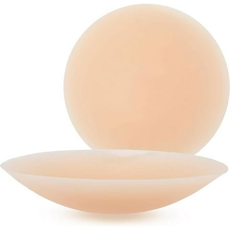 Non-Adhesive Nipple Covers - Reusable Nipple Pasties for Women - Silicone Strapless Bra - Waterproof
