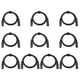 thumbnail image 3 of 10pcs 1M 3-Pin DMX Cable Stage Lighting Cable LED Par Light Moving Head Light DJ Equipment (Black), 3 of 3