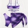 thumbnail image 3 of Naiovety Traje de baño para mujer Conjunto de playa Sexy Chic y colores vibrantes Varios estilos Conjunto de tres piezas SexyChic Traje de baño color naranja, 3 of 6