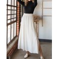 thumbnail image 2 of Doublju Women's Ruffle Slit Detailed Maxi Skirt With Side Pocket, 2 of 2