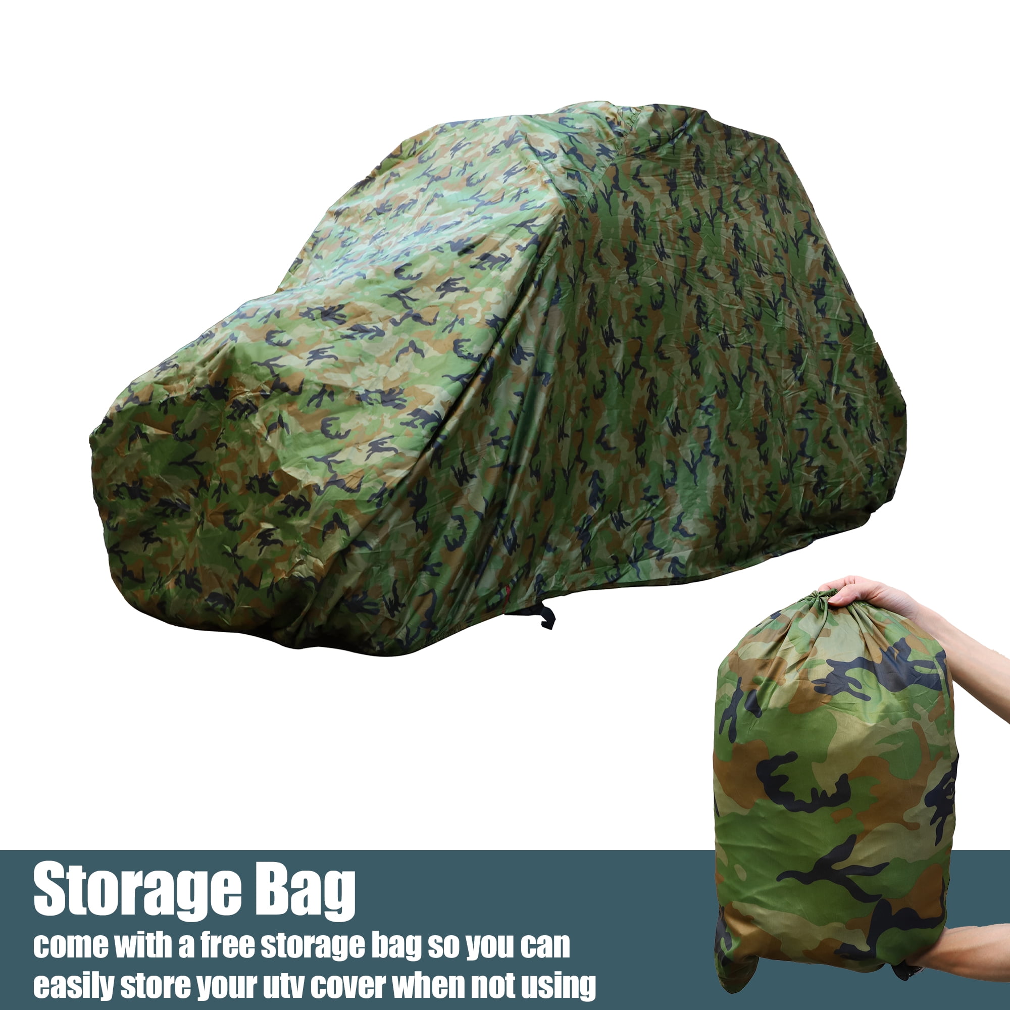 Unique Bargains UTV 210D Waterproof Full Cover for Honda Pioneer 2-3 Seater Camouflage