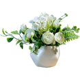 thumbnail image 1 of Adornos de plantas en macetas falsas, decoraciones creativas para la mesa de la sala de estar del hogar. Blanco, 1 of 2