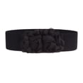 thumbnail image 1 of NUZYZ Belt Elastic Double-flower Fabric Wide Elastic Waist Belt for Party, 1 of 8