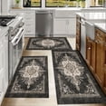 thumbnail image 6 of Kitchen Rugs Sets of 3 Non Slip Washable Kitchen Mats for Floor, Waterproof Kitchen Runner Rug, Floor Mat Carpet for Entryway, Laundry, Sink, Hallway, Bathroom, 6 of 12