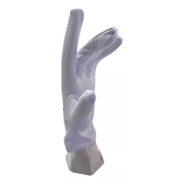 6 Pares De Guantes Blancos Algodón Escolta Escolar Tallas