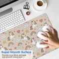 thumbnail image 4 of Long Mouse Pads for Desk,Cartoon Unicorn Rainbow Heart Star Cloud Desk Mats on Top Of Desks, Desk Mouse Pad Extra Large with 3mm Non-Slip Base and Stitched Edge for Gaming,Work,Home 31.5"x11.8", 4 of 5