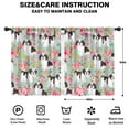 thumbnail image 2 of Blackout Kids Curtains,Shih Tzu Dog and Flower Floral Childrens Insulated Curtains Set Of 2,Bedroom Essentials,Toddler Room Decor 42x54in(106x137cm), 2 of 4
